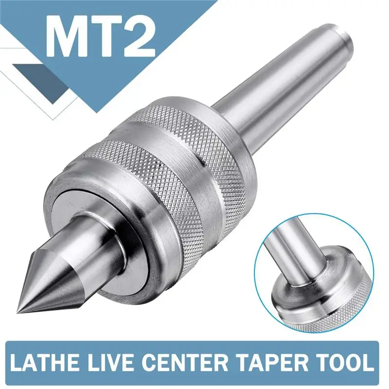 

MT2 0.001 Lathe Live Center Taper Tool Lathe Live Cente Taper Live Revolving Milling Center Taper Machine Accessories-[Jyqn A78G