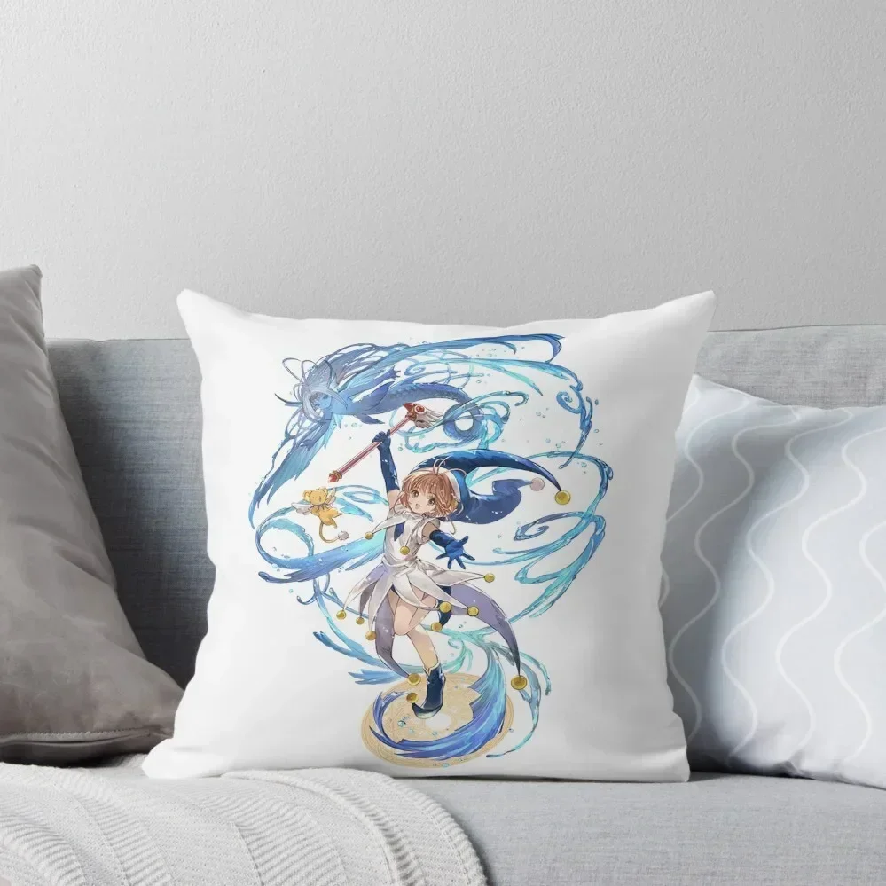 

Sakura and the Watery card Sticker Throw Pillow pillow cover luxury Bed pillowcases Decorative Pillow Covers For Sofa