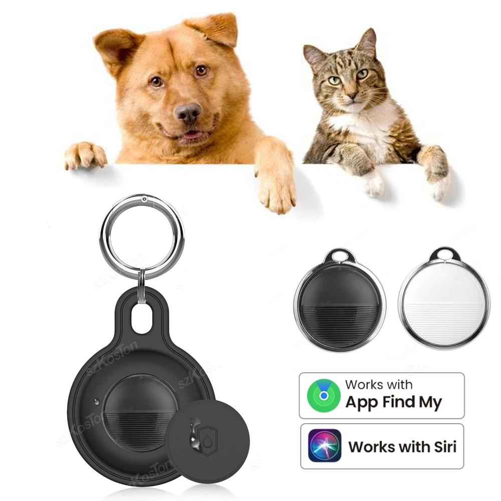 Pet Mini GPS Tracker with Waterproof Protective Case Only Support iOS Find My APP Smart Locator Dog Cat Tag Key Finder Locator