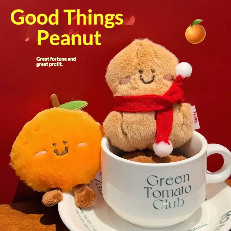 Neue süße Cartoon leckeres Essen Plüsch Puppe Anhänger Schlüsselanhänger Kawaii Orangen Kartoffeln Rucksack Dekoration Anhänger Zubehör Geschenk