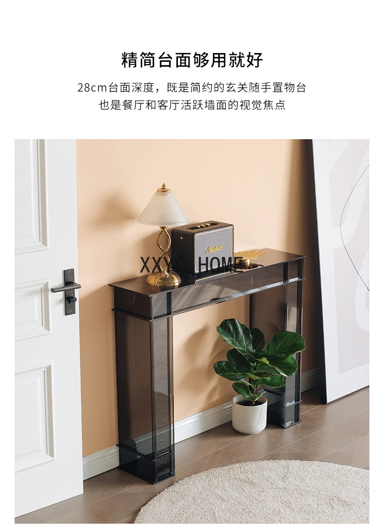 GY Light Luxury Home Console Italian Modern Minimalist Side Table Wall Narrow Decoration Entrance Rack Creative Console Tables