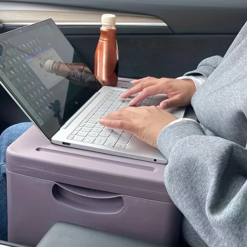 Sturdy and Durable Folding Lap Desk with Extra Storage Space and Dividers