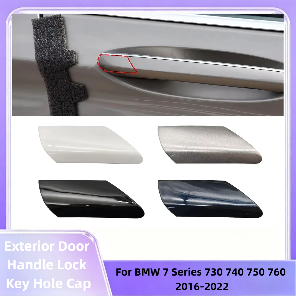 RHD For BMW G11 G12 Right Car Exterior Door Handle Lock Key Hole Cap Cover Accessory For BMW 7 Series 730 740 750 760 2016-2022