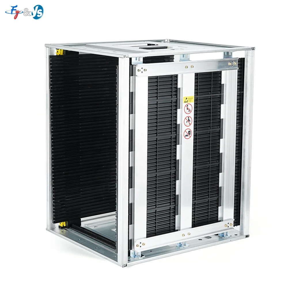 ESD SMT PCB Magazine Rack, Anti-Static PCB Storage Holder for SMT Assembly Line, Adjustable Width, 355x320/460x400mm