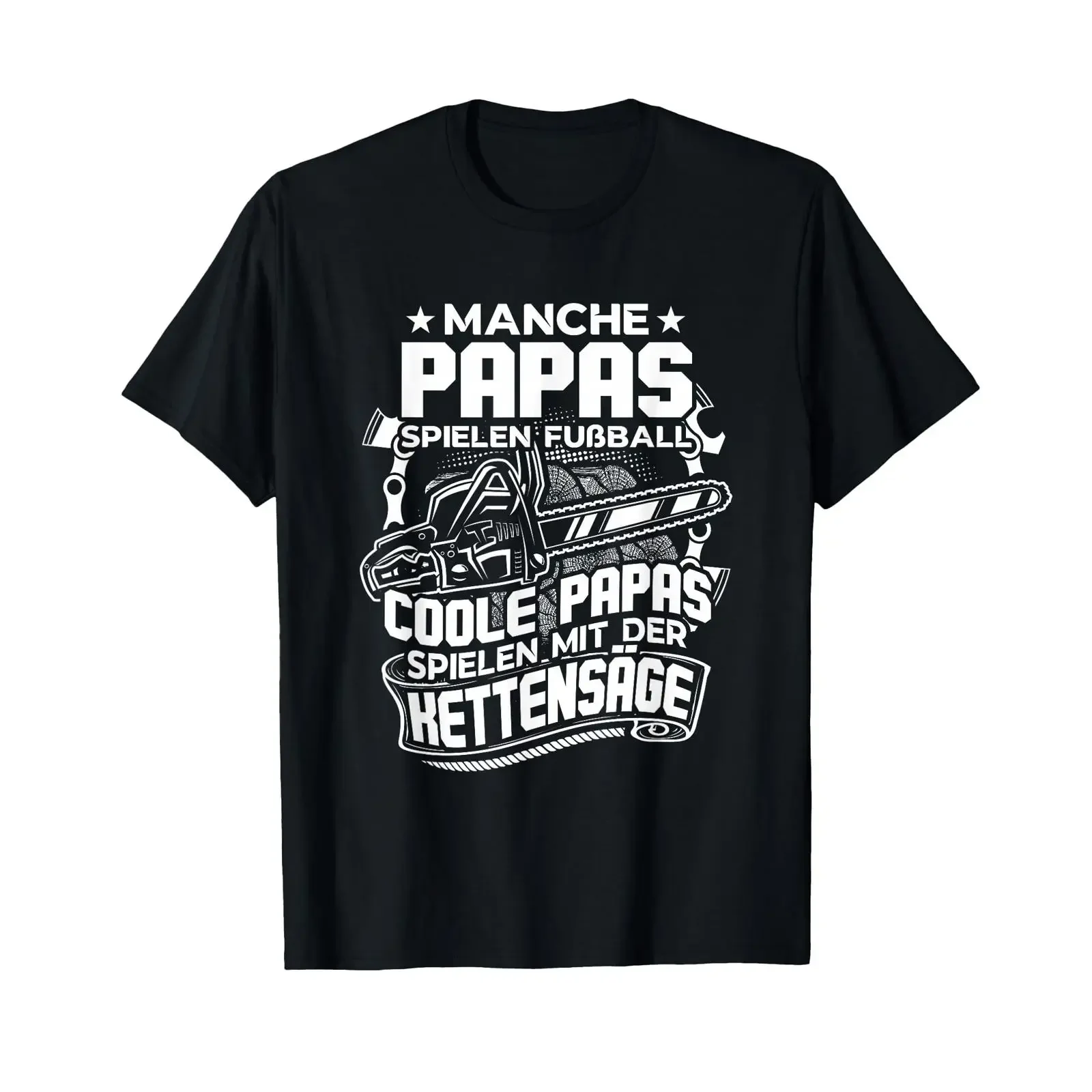 Camiseta Coole Papas Forstwirt Holzfäller Kettensäge Holz Machen, vintage, lavada, gráfica, transpirable, elegante y suave para hombre