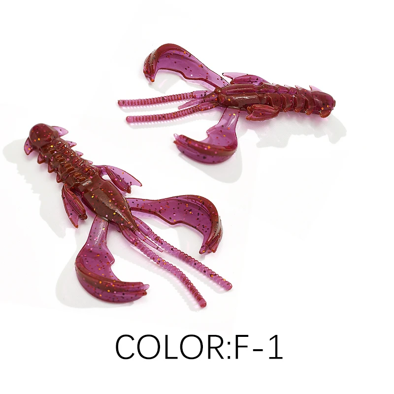 Supercontinent CRAZY 65 mm/40 mm Hummer-Weichköder, Angelköder, attraktiver Wobbler mit Garnelengeruch und Salz