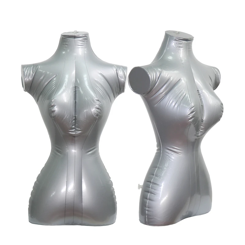 Female Half Body PVC Inflatable Mannequin For Display Torso Model Top Clothing Display Women Inflatable Mannequin Display Prop