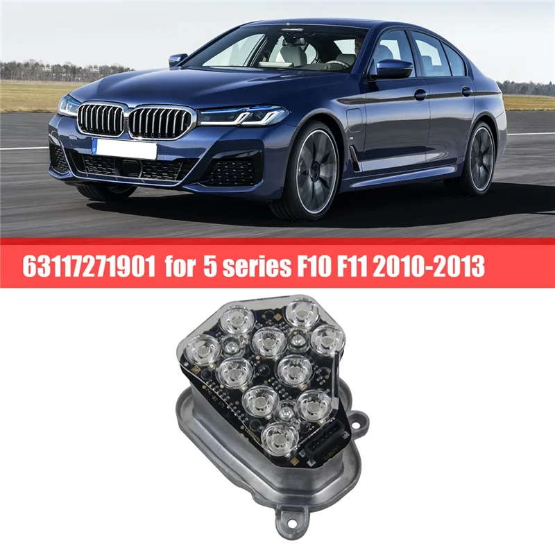 63117271901 г., Модуль поворота левой фары, Bi-Xenon светодиодный, индикатор для BMW 5 серии F10 F11 2010-2013