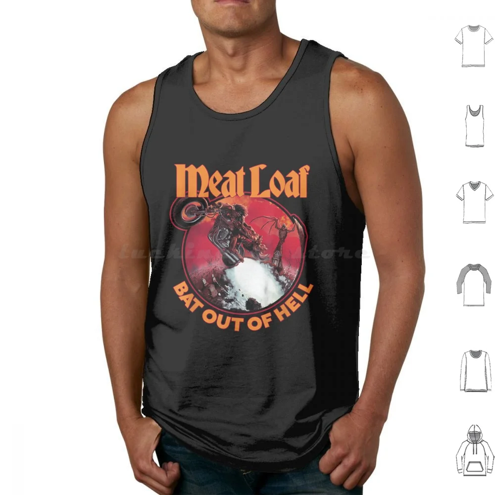 Hellmeat Tank Tops Vest Sleeveless Bat Out Hell Meat Loaf