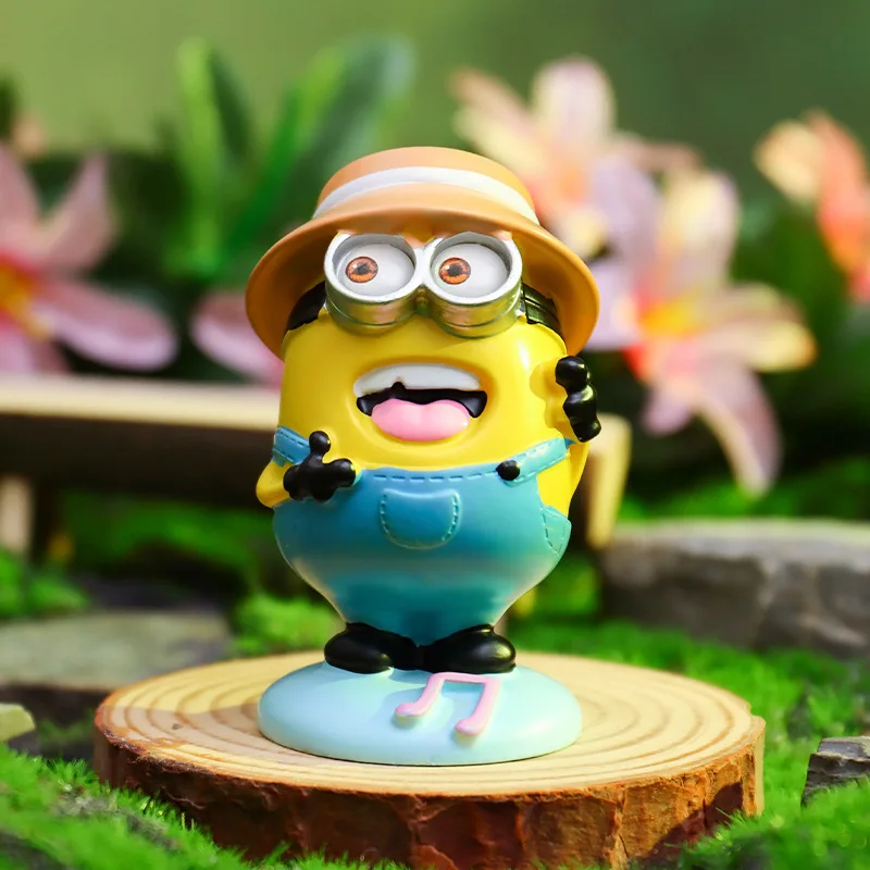 6Pcs Kawaii Minions Figures Minion Toy Kevin Bob Stuart Anime Action Doll Children Gift Boy Girl Cartoon Model Desktop Ornaments