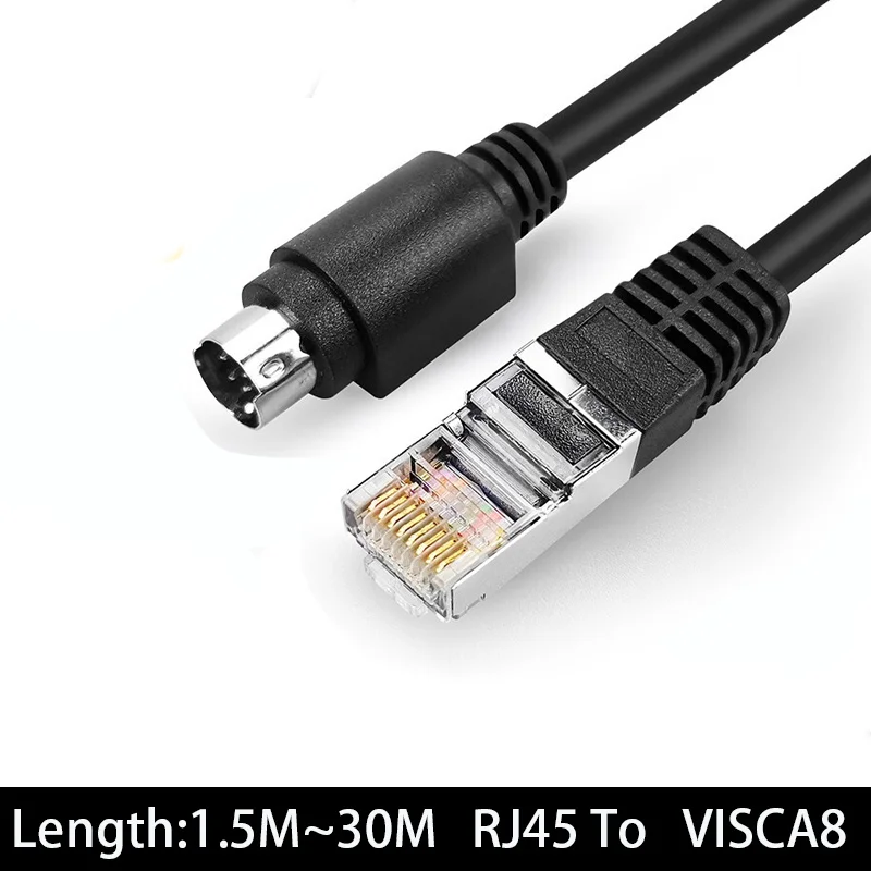 For Huawei control line RJ45 to VISCA8 suitable for TE50 vpc600 video conference camera round DIN8 pin