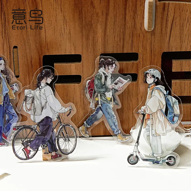 20 قطعة/1 مجموعة ملصقات سجل القصاصات Kawaii مجموعة المشاة غير المرغوب فيه مجلة الذهب مخطط القرطاسية ملصق ديكور