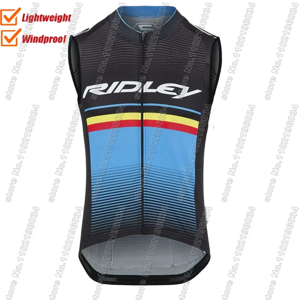 Maillot Retro 2024 Wind Vest Cycling Jersey USA Sleeveless Windproof Lightweight Vest MTB Maillot Ropa Ciclismo