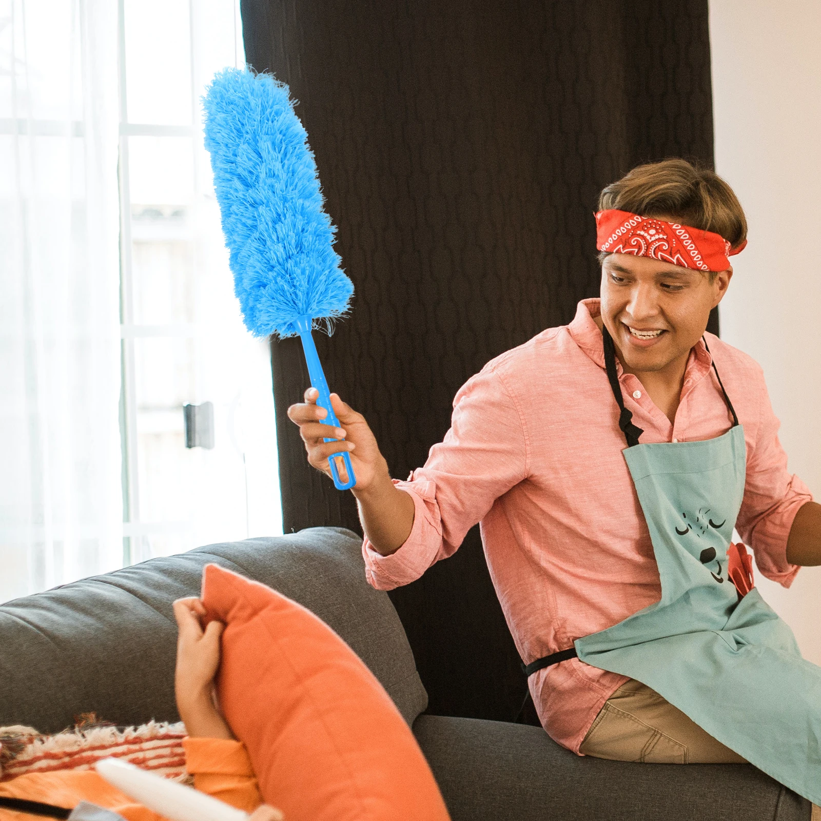 

Dusting Brush Bendable Handle Reusable Duster For Home Car Cleaning Supplies Portable Spider Web Remover Furniture Blinds