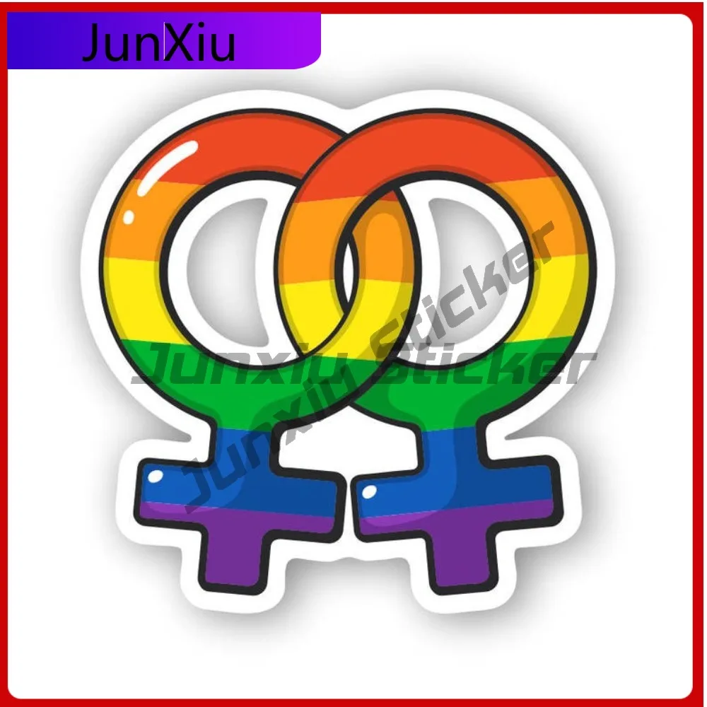 

Gay Pride Womens Lgbt Rainbow Symbol Sticker Love Wins Decal Exterior Accessories For Auto Cars Bumper Trucks Windshield Custom