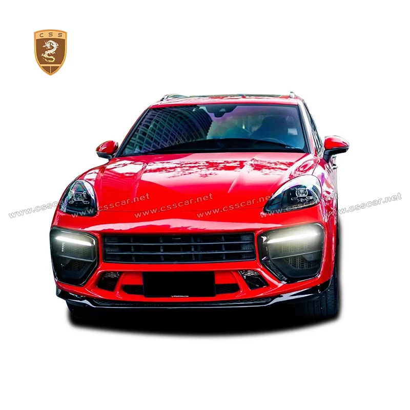 NEW Dry Carbon Fiber Car Body Kit For Porsche Cayenne 9y0 retrofit MRT Style Body Kits Car Front Bumper Rear Bar Autoparts