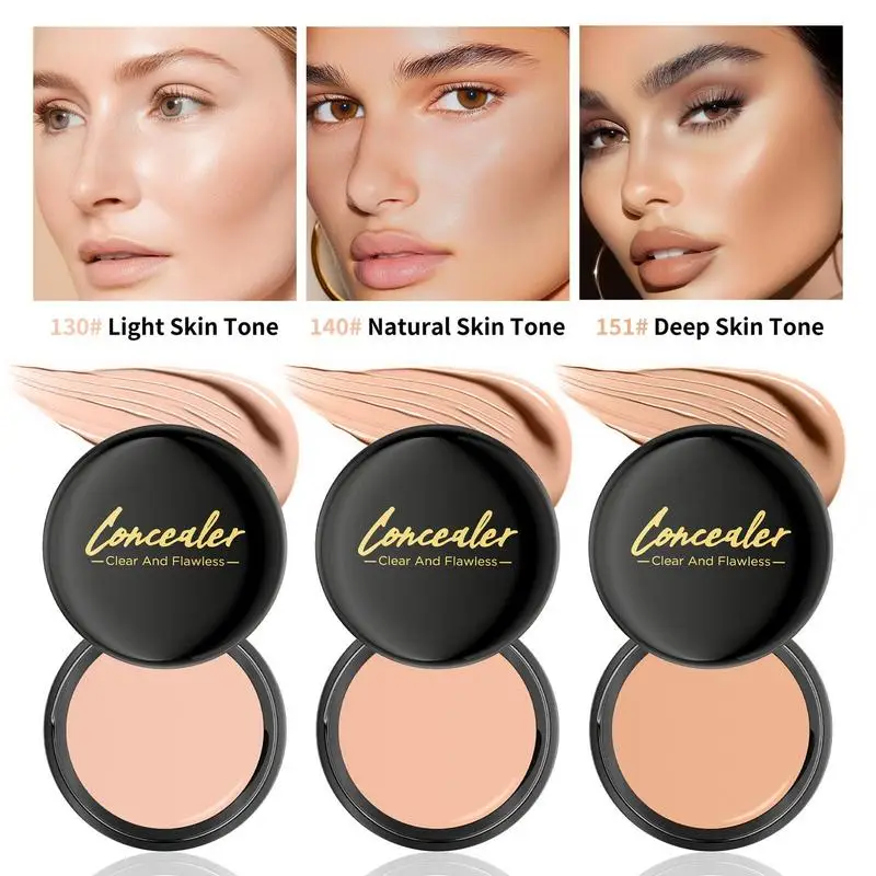 Color Correcting Concealer Dark Circles Eraser Three Colors Non-Cakey Under Eye Conceal Cream Full Coverage face Concealer