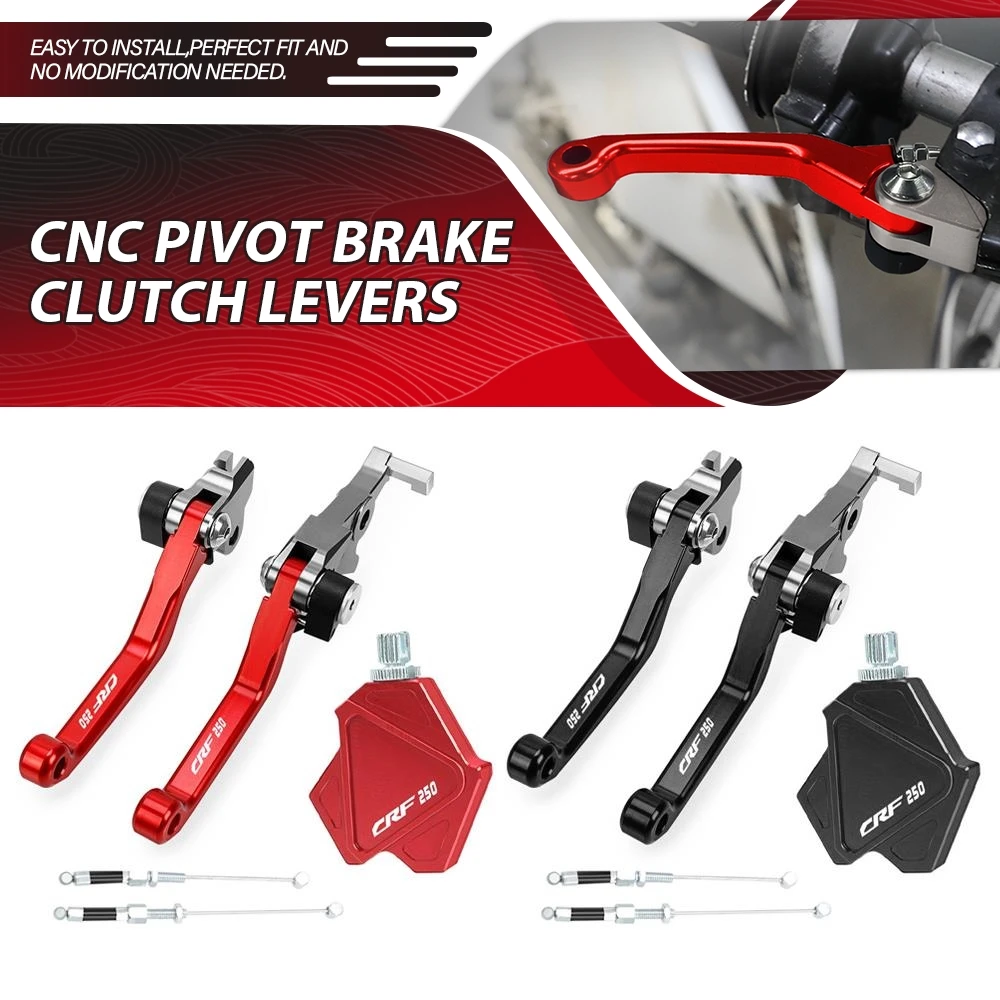 

CNC Brake Clutch Levers Stunt Clutch Pull Cable Lever Replacement Easy System For HONDA CRF250 RALLY 2017 2018 2019 2020 2021