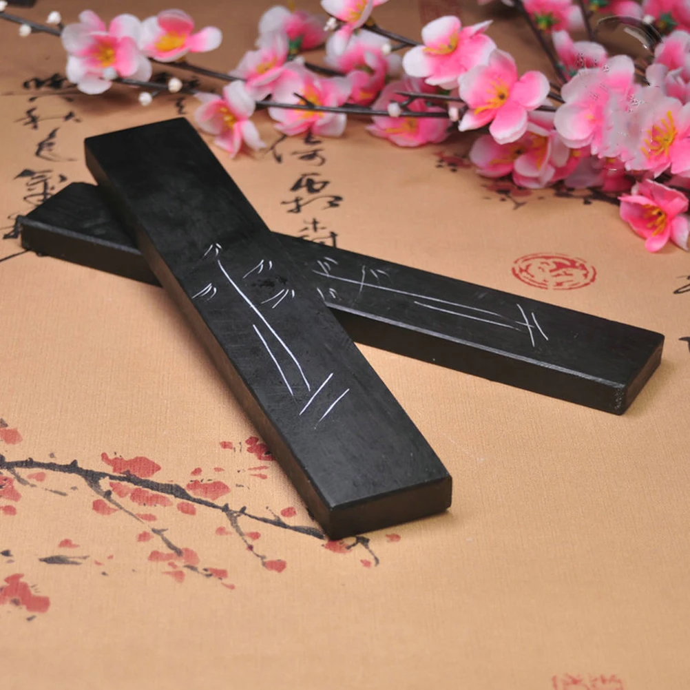 

4 Pcs Calligraphy Natural Stone Marble Ruler Delicate Paperweight Paperweights Stationery Supply Student