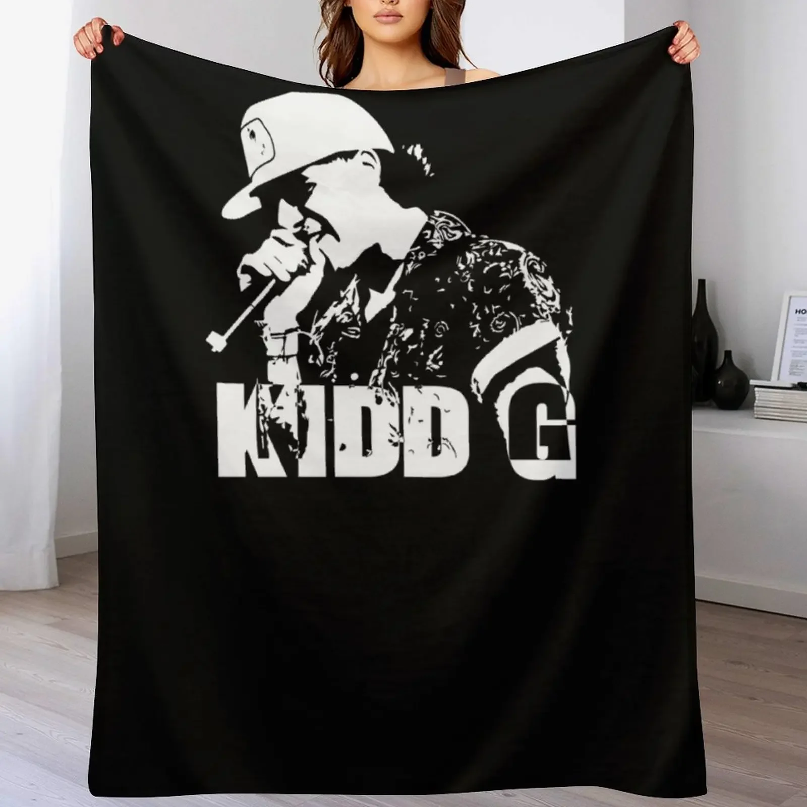 

Kidd G Singer art Throw Blanket Warm Cozy Throw Blanket for Living Room Couch