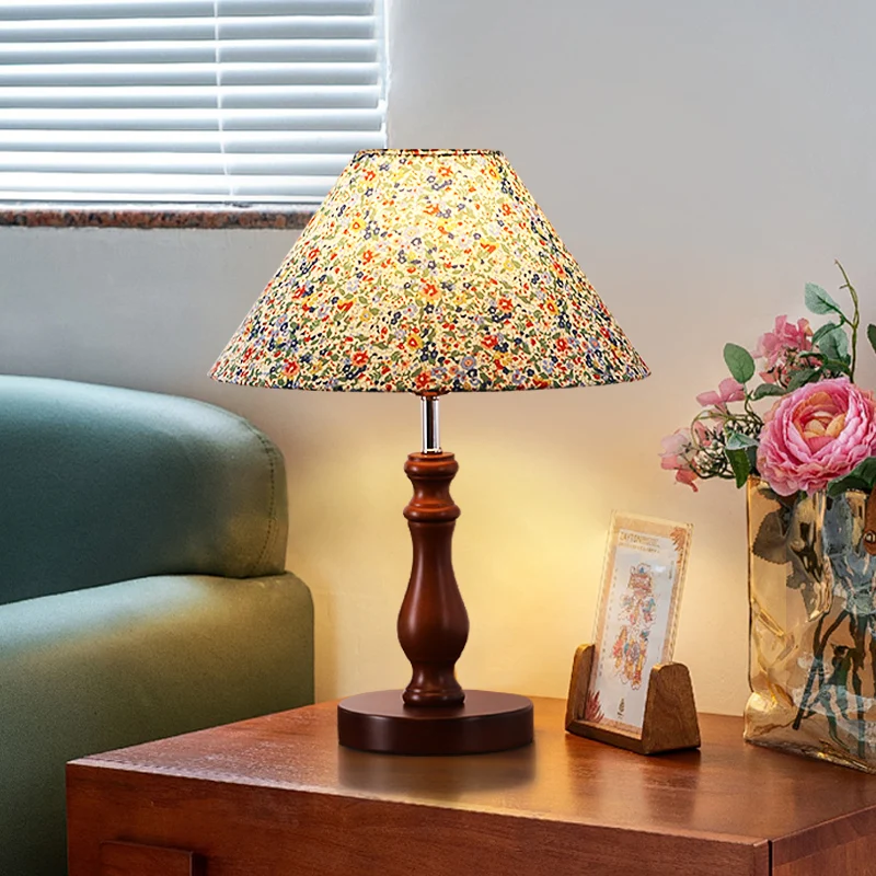 

Bedroom bedside lamp solid wood desk ambient master bedroom wedding
