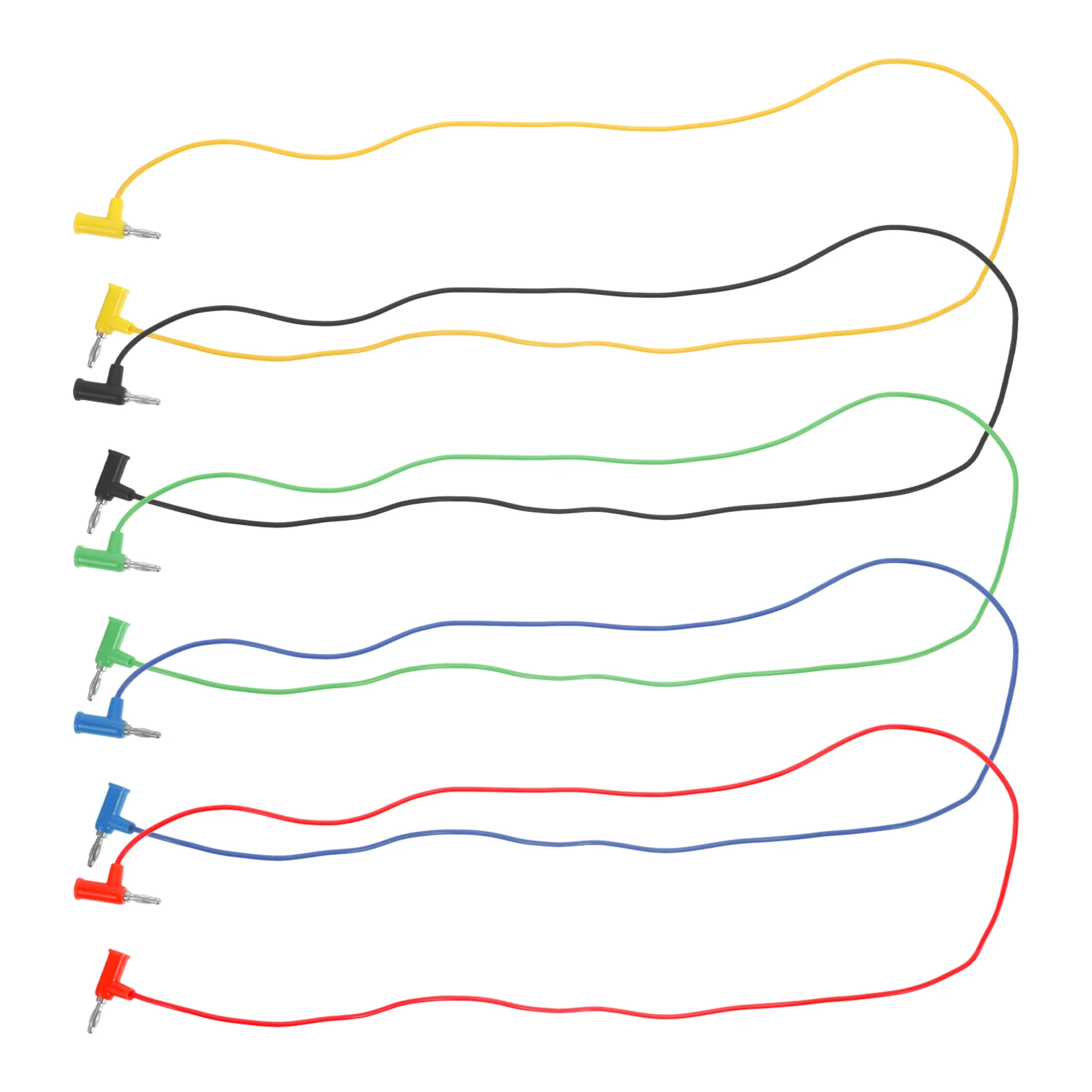 

5 Pcs Plug Gun Type Banana Test Leads Kit Plugs Cable Terminal Wire Jumper Wires