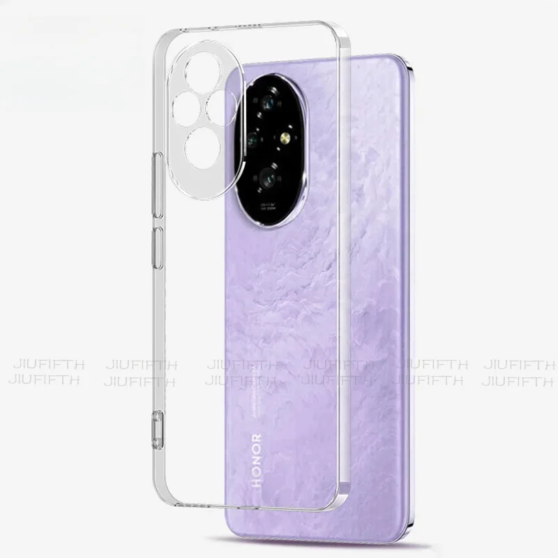 

Ultra Thin Shockproof Solid Color Silicone Soft Case For Huawei Honor 200 Pro Honor200 Crystal Clear back cover TPU transparent
