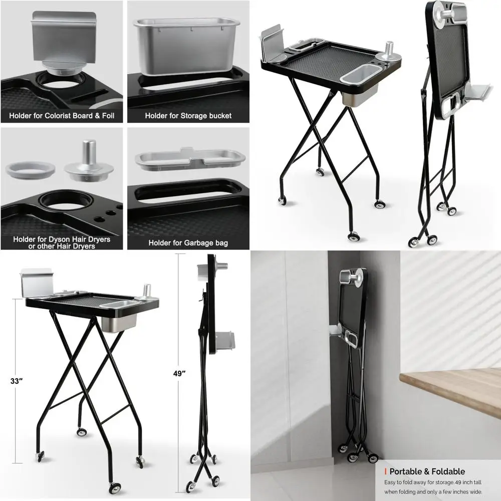 Stylist's Essential Rolling Color Tray for Beauty Professionals