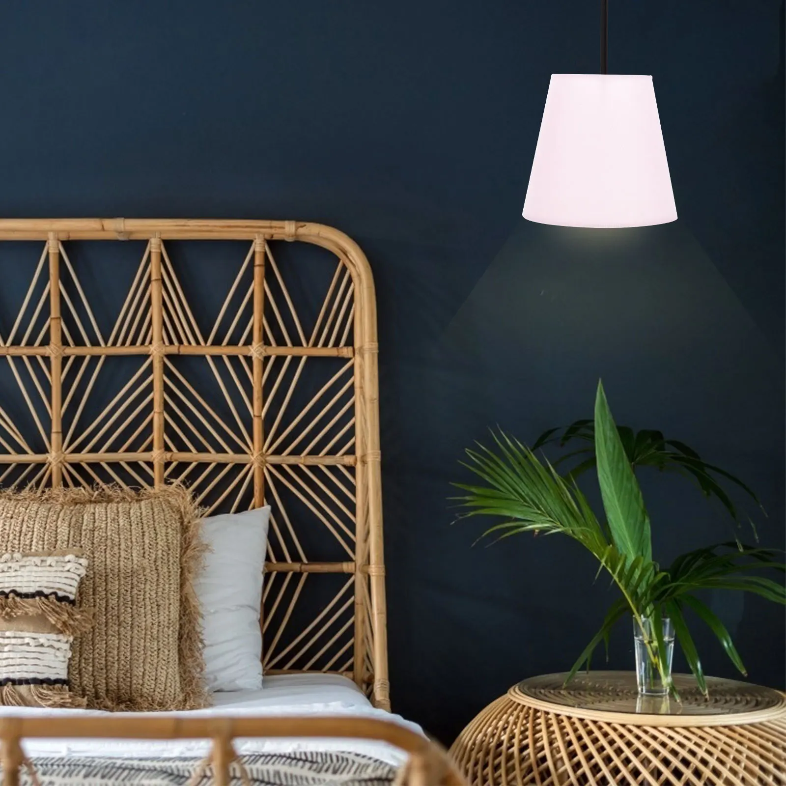 

Тканевый абажур-макарон для подвесных, потолочных, напольных, настенных светильников, декоративный абажур-барабан, сменный чехол для декора в гостиной