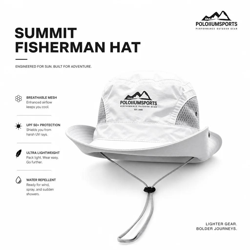Cappello Da Pescatore Unisex Ad Asciugatura Rapida, Leggero E Traspirante, Anti-Uv, Per Campeggio, Escursionismo, Attività All'aperto, Viaggi Primaverili Ed Estivi-image