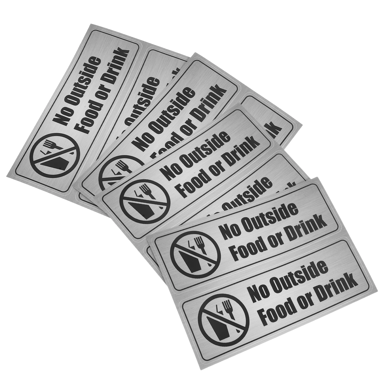 

8 шт., самоклеящаяся водонепроницаемая наклейка без снаружи для офиса, ресторана, жирная видимая предупреждающая этикетка