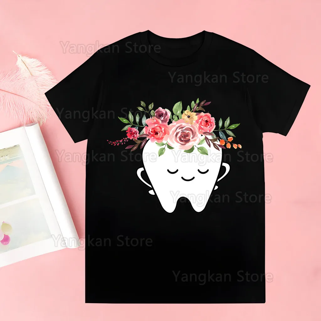 

Футболки для чистки зубов с принтом и круглым вырезом с коротким рукавом, обычные мужские футболки высокого качества в стиле хип-хоп