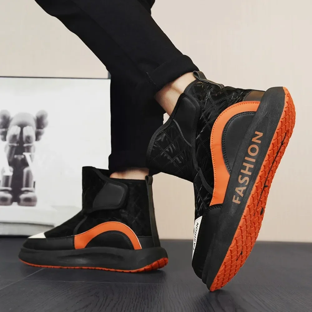 انخفاض سعر بيع شتاء جديد أحذية رجالية عالية الجودة يندبروف الثلوج الأحذية المضادة للانزلاق ارتداء مقاومة أحذية رجالي دافئة المنخفضة قطع الأحذية