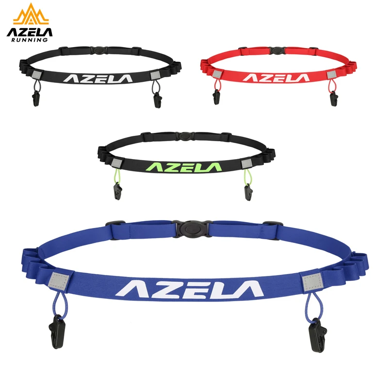 

Unisex Triathlon Marathon Race Number Belt With Gel Holder Running Belt Cloth Belt Motor Running Outdoor Sports