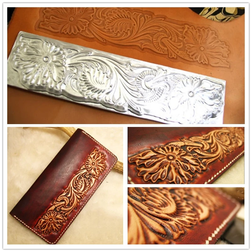 

Tang dynasty flower design Hand-work leather working tools carving punches stamp craft with leather carving tools