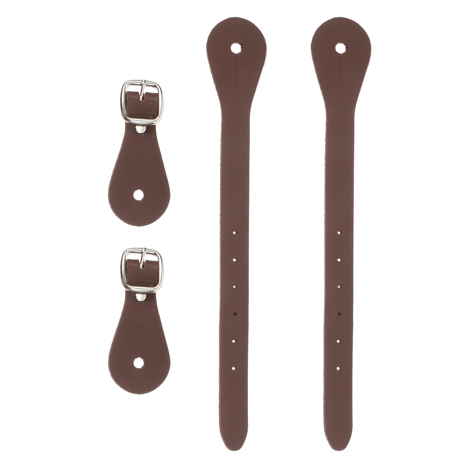 

2pcs Belt Cowboy Belt Men Adjustable Mens Western Brown Straps Durable PU Portable