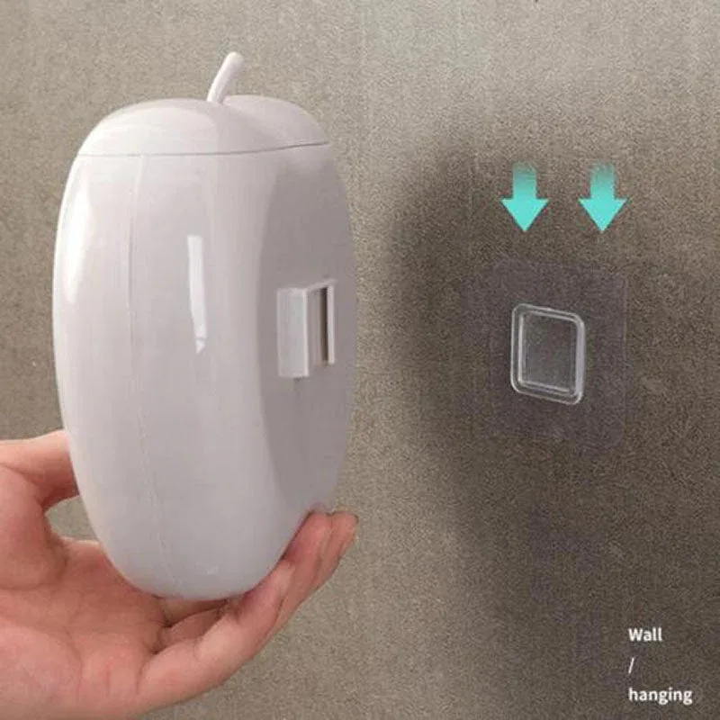 موزع حقيبة حفظ طازجة على شكل تفاحة، صندوق تخزين المطبخ المثبت على الحائط، منظم الحقائب البلاستيكية، أداة المطبخ لتوفير المساحة