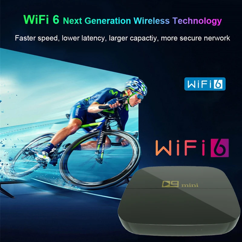 صندوق التلفزيون الذكي Amlogic S905 رباعي النواة ARM Cortex-A53 BT 4.1 Dual Wifi 4G 5G HD 4K D9 مشغل الوسائط الصغير Set Top Box Android