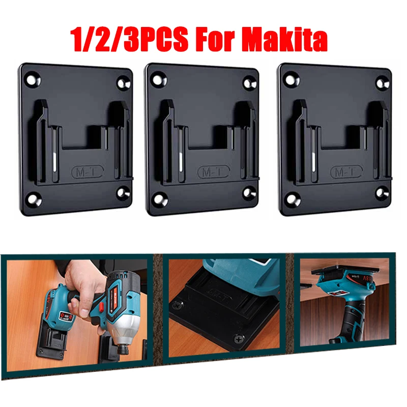 For Makita/Bosch 18VBattery Storage Holder Power Tool 18V Battery Wall Mount Bracket Cordless Drill Battery Holder Electric Tool