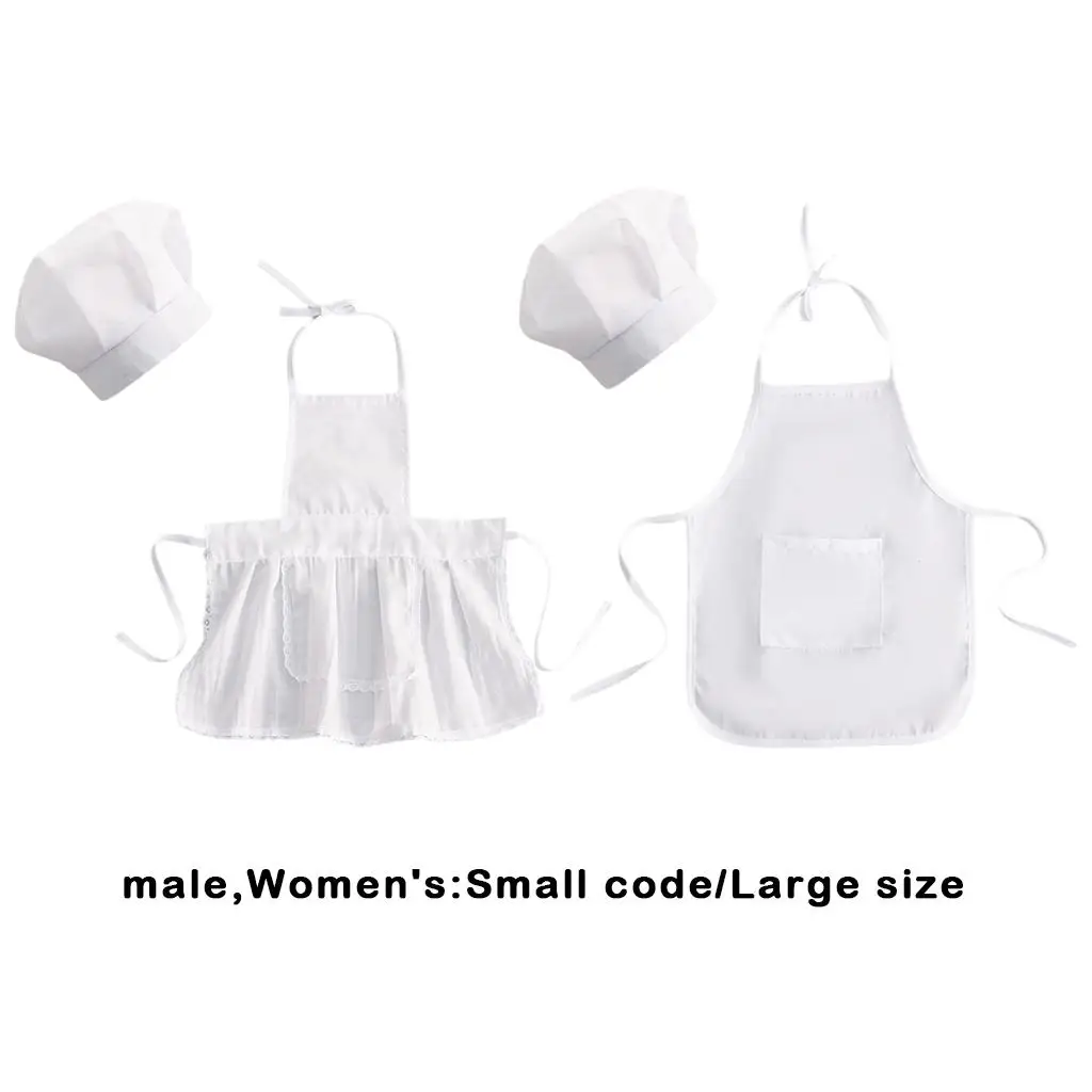 

Chef Apron and hat for Photography Prop Uniform Costume for Baby Boys and Girls