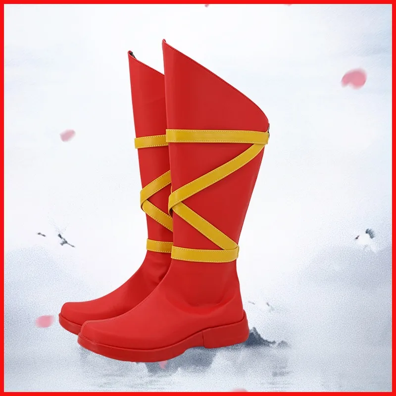 Alan Scott Green Lantern Costume Cosplay Scarpe Stivali fatti a mano in ecopelle