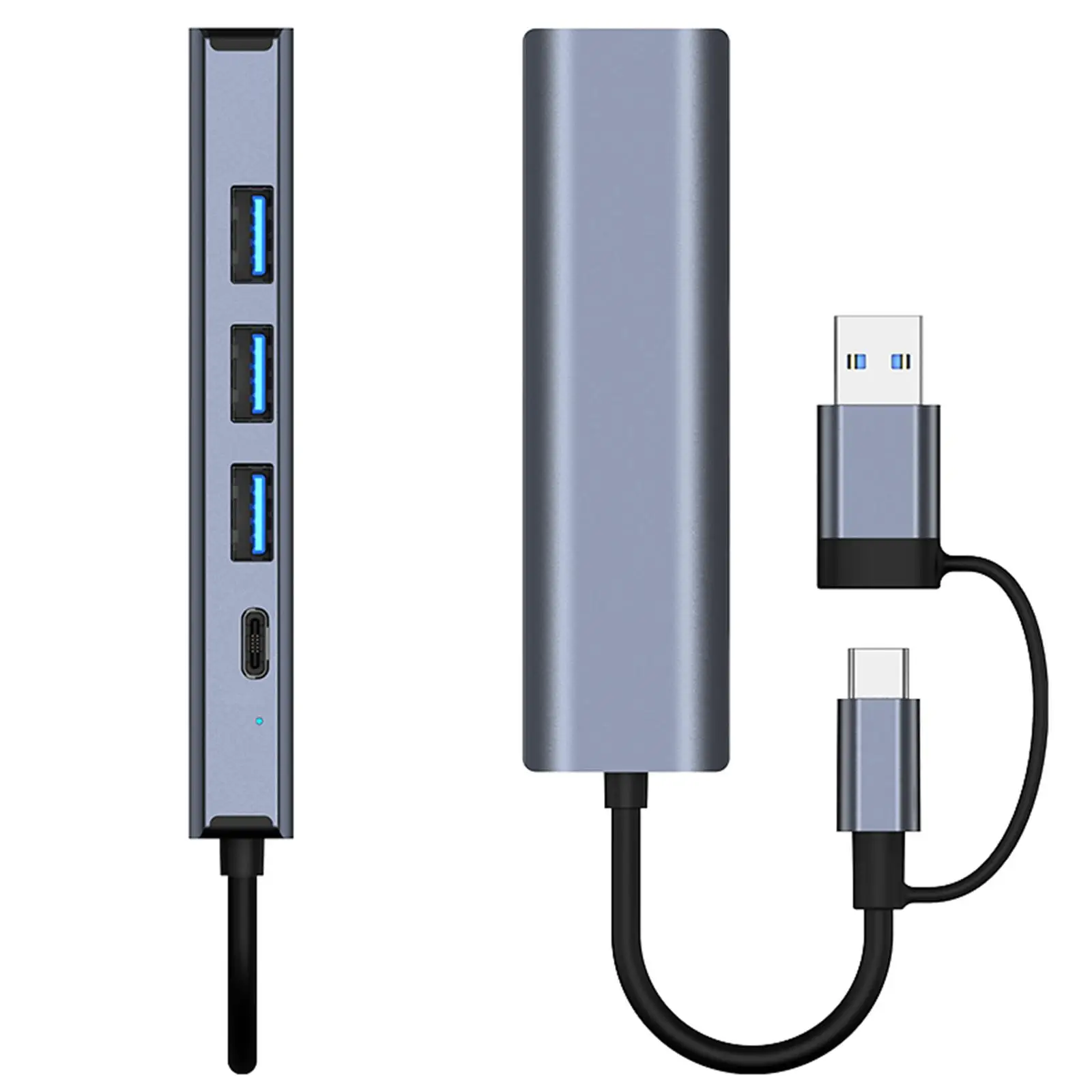 Fast Ethernet Adapter USB C To Ethernet Adapter Gigabit For Laptops With Multiple USB Ports For Gaming Video Computers