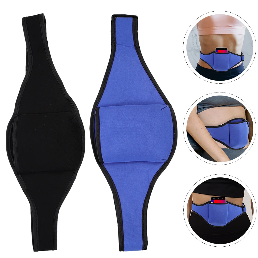 

2Pcs Fitness Microphone Holder Belt Premium Running Waist Pack for Yoga Instructor Tour Guide Mic Pouch Carrier Case