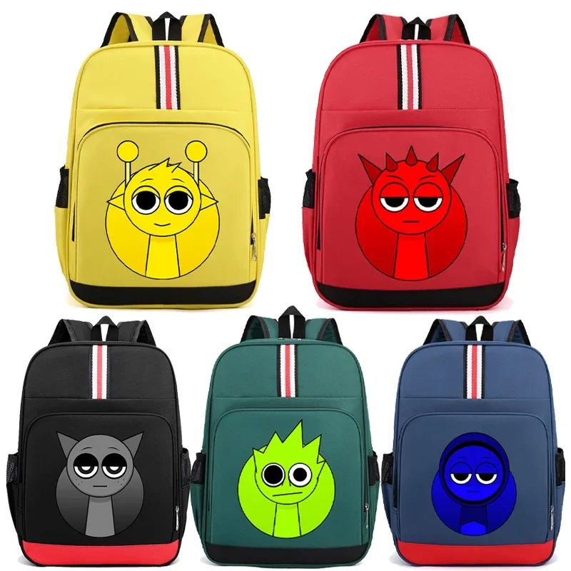 Sac à dos Sprunki Incredibox Anime pour garçons et filles, sacs d'école pour étudiants, sac à dos de sport en plein air, sac à dos de voyage, cadeau de mode, offres spéciales