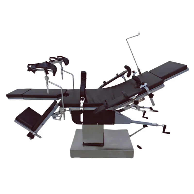 Factory Direct Medical Cost-effective Mechanical Manual Hydraulic Hand Control Head Operated Surgical Operating Table