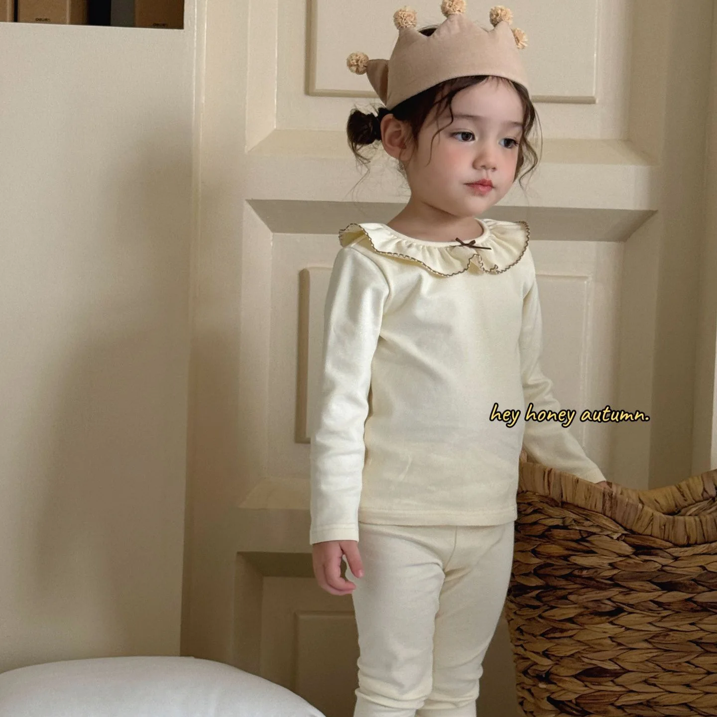 2025-primavera-outono-inverno-meninas-roupas-de-casa-meninas-bebe-gola-de-renda-solida-classe-um-versatil-quente-outono-roupas-e-calcas-conjunto