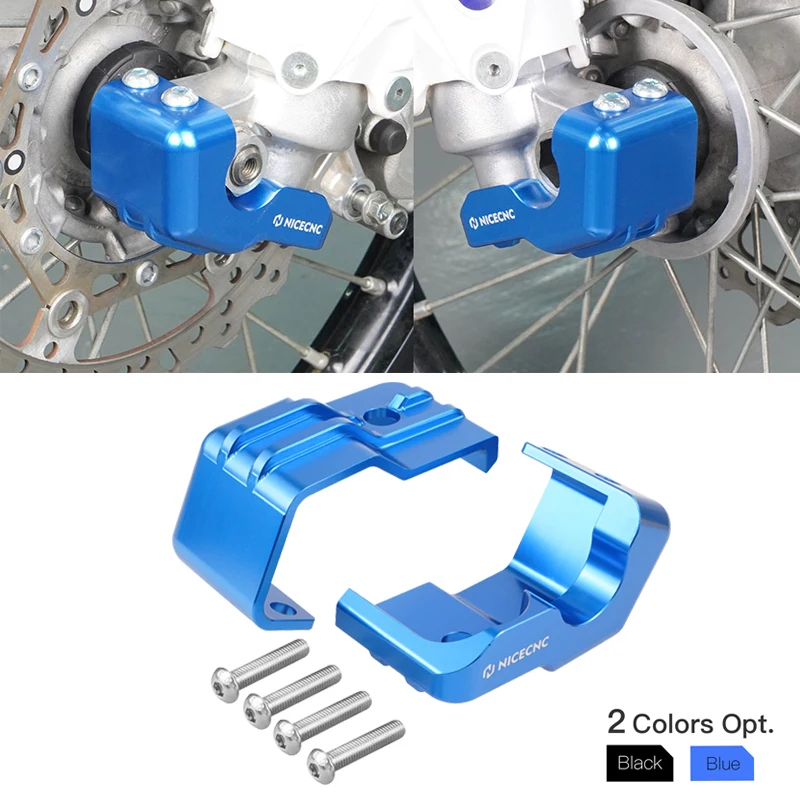 

NICECNC 1 пара Защитная крышка для передней вилки обуви, протектор алюминия для Yamaha YZ250 2015-2021 2020 2019 Мотоциклетные аксессуары