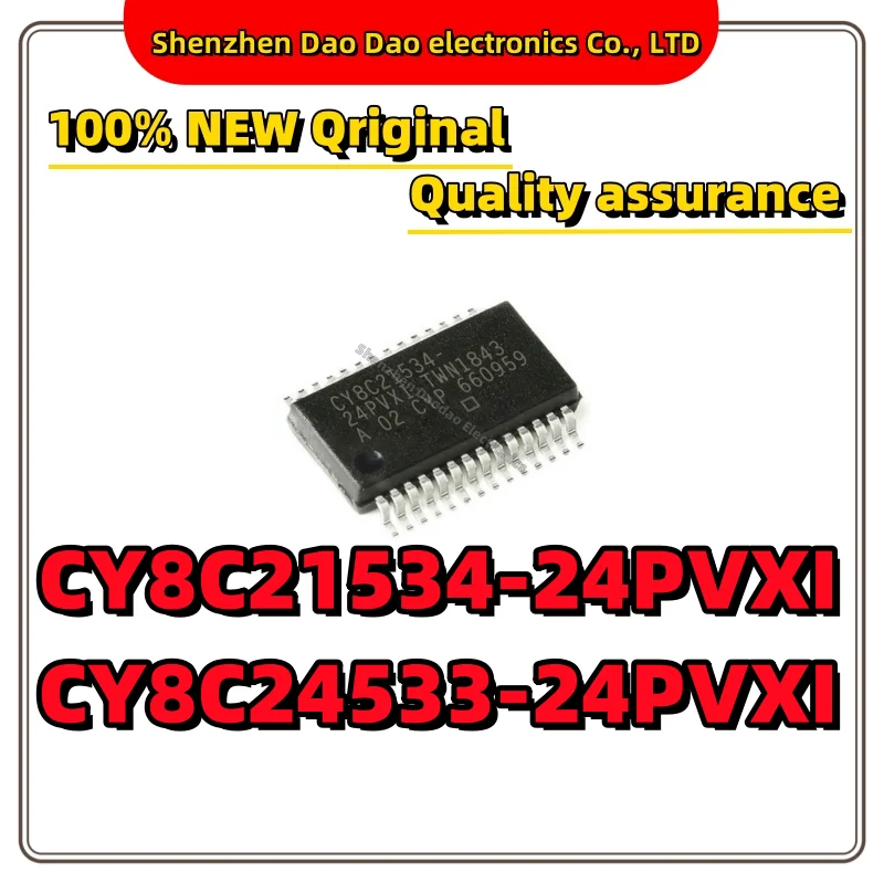 10Pcs CY8C21534-24PVXI CY8C24533-24PVXI CY8C21534 CY8C24533 IC Microcontroller chip new original SSOP-28