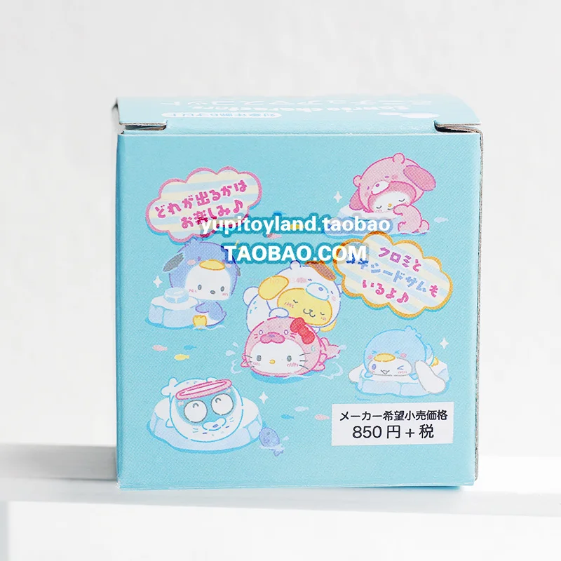 Anime Sanrio Melody Kt Cat Blind Box Kawaii Action Figure Mystery Box Cinnamoroll Pom Pom Purin Cosplay Snow World Gift Kids Toy