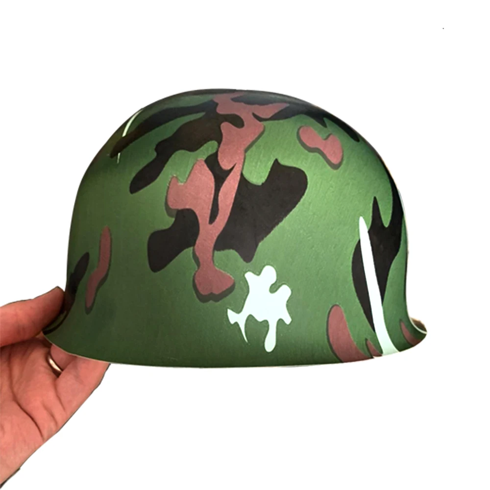 10-50pcs Army Helmets for Kids Plastic Camouflage Hat Soldier Helmet Camo Costume Dress Up Hat Camo Themed Birthday Party Favors